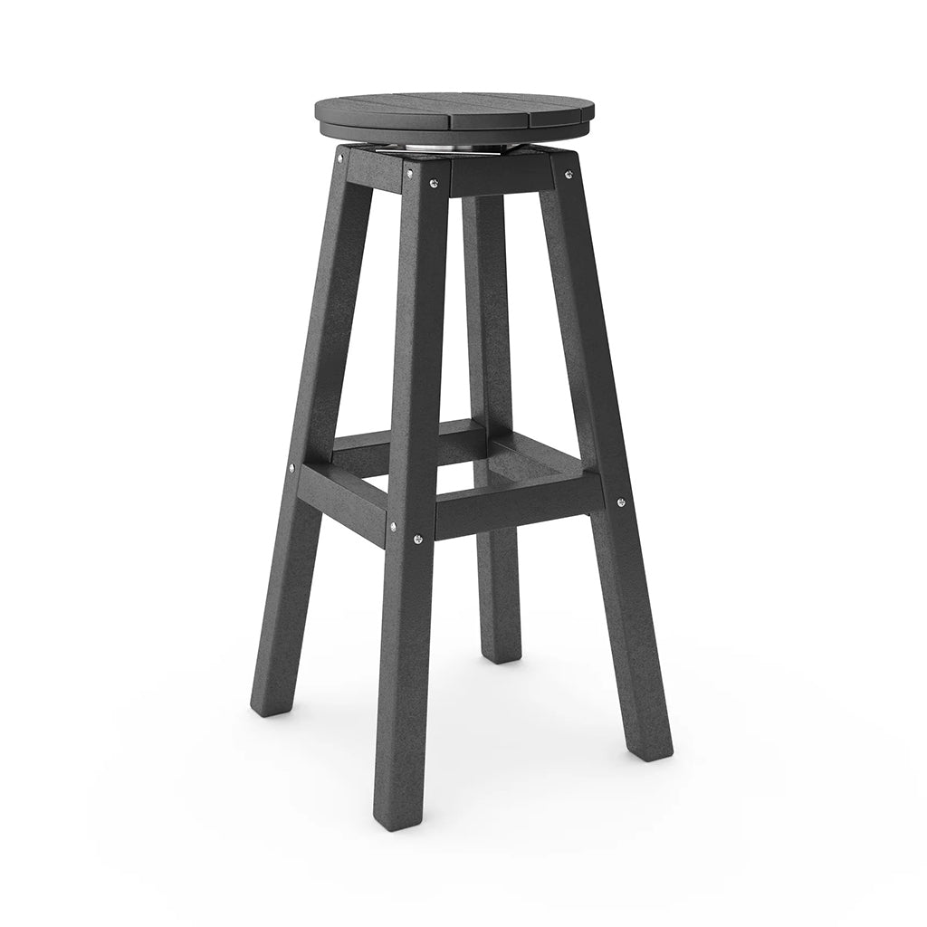 SoPoly 14" Round Counter Stool w/Swivel