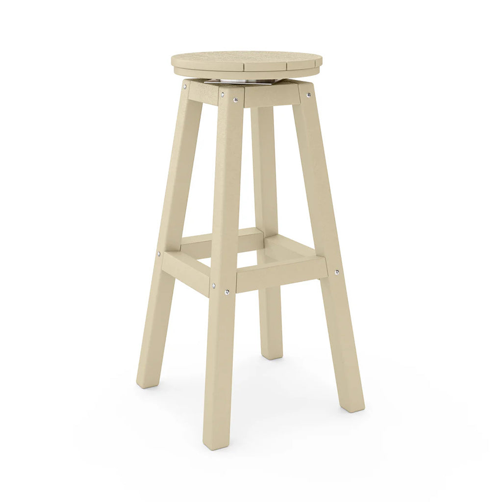 SoPoly 14" Round Counter Stool w/Swivel