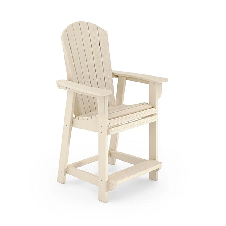 SoPoly St Simons Fan Back Counter Chair