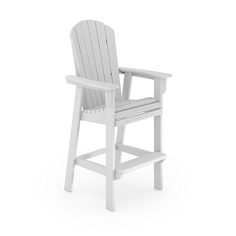 SoPoly St Simons Fan Back Bar Chair Premium