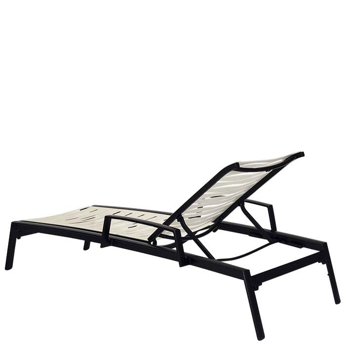 Tropitone Elance EZ SPAN™ Wave Segment Chaise Lounge with arms and wheels