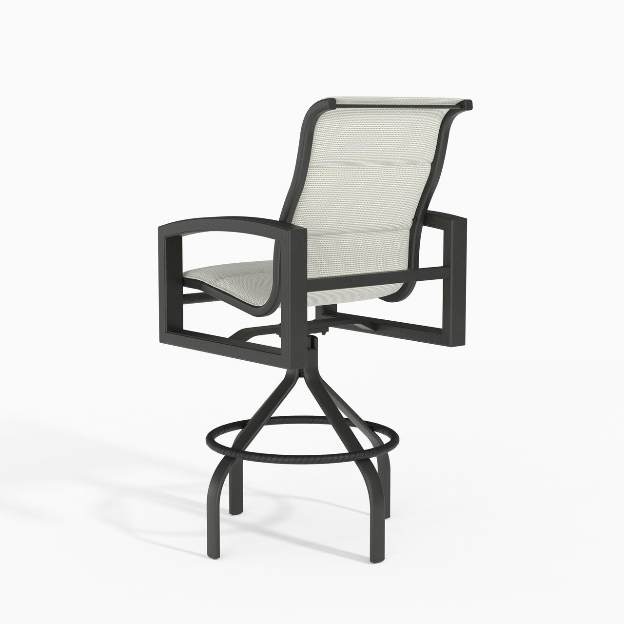 Tropitone Lakeside Padded Sling Swivel Bar Stool
