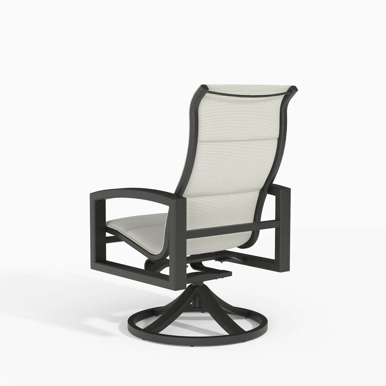 Tropitone Lakeside Padded Sling High Back Swivel Rocker