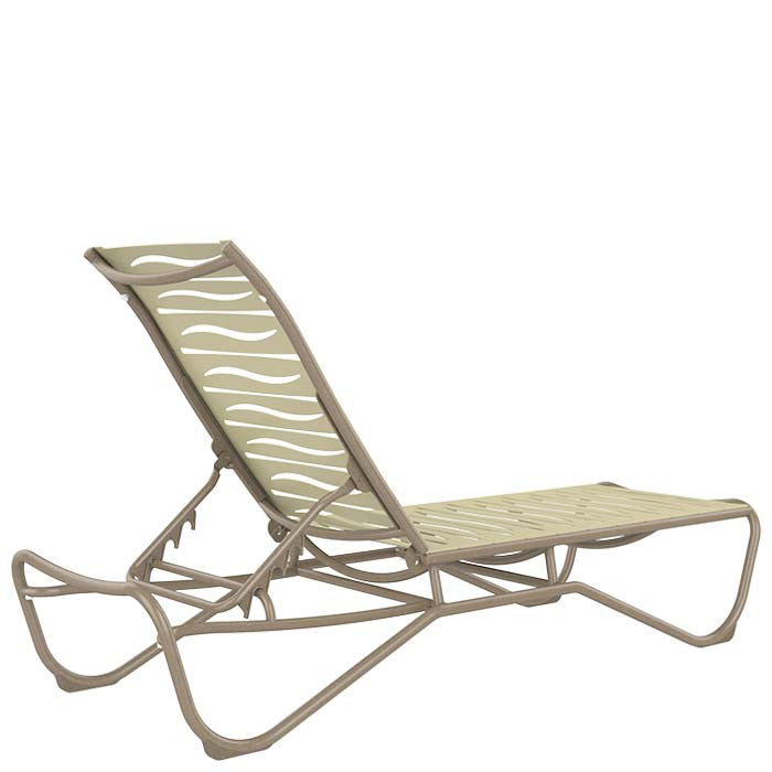 Tropitone Millennia EZ SPAN™ Armless Chaise Lounge Wave Segment