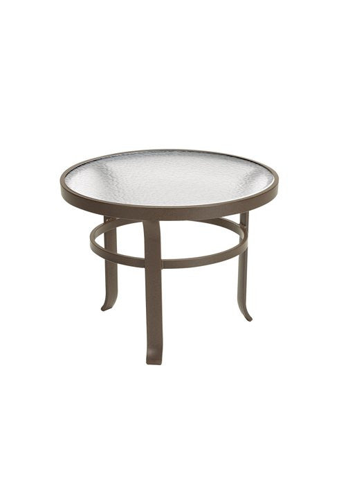 Tropitone Obscure Glass 20" Round Tea Table