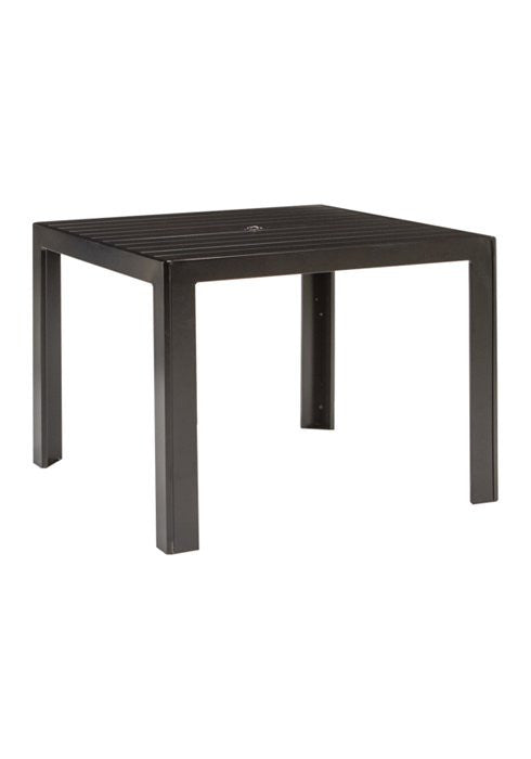 Tropitone Aluminum 42" Square Dining Umbrella Table