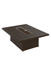 Tropitone Banchetto 54" x 42" Rectangular Fire Pit, Manual Ignition