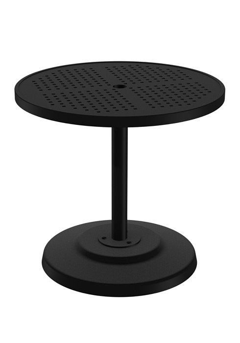 Tropitone Boulevard 30" Round KD Pedestal Dining Umbrella Table
