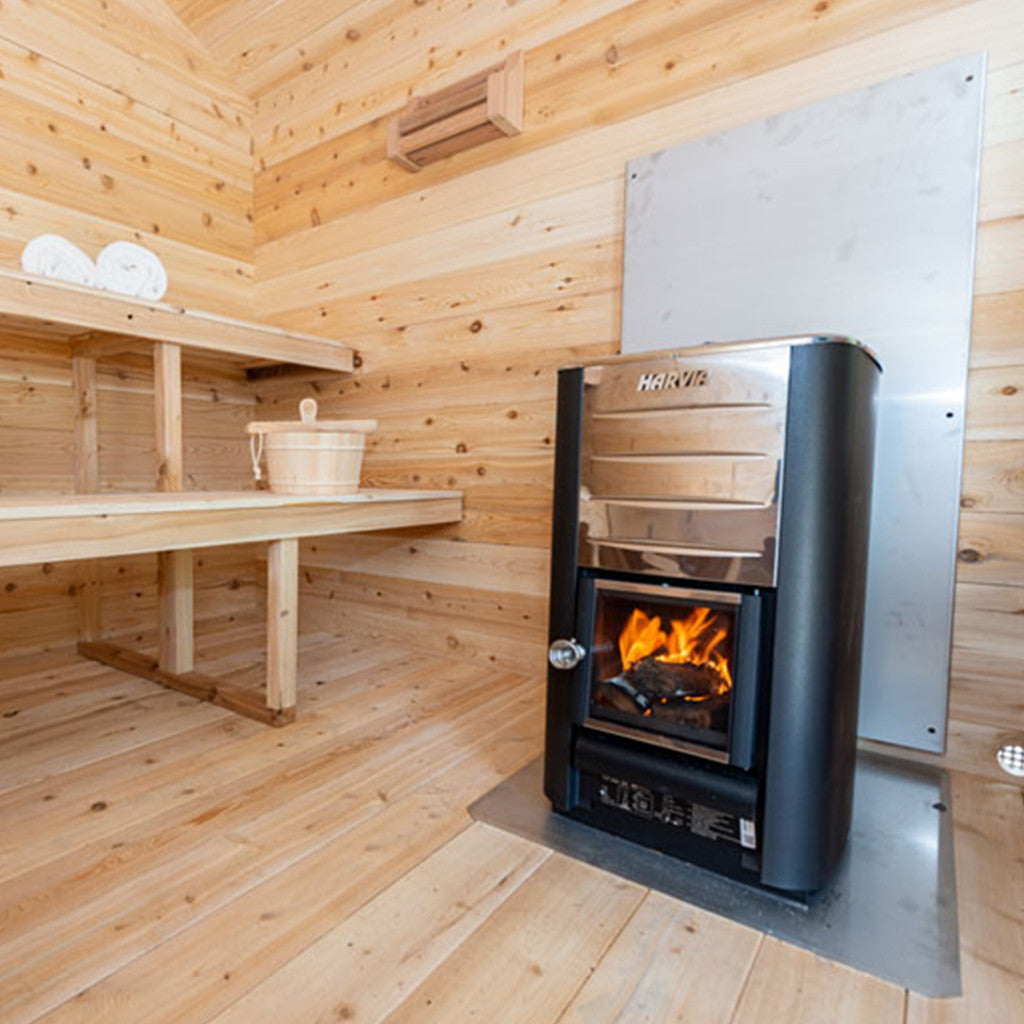 Canadian Timber Georgian Cabin Sauna with Porch