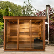 Pure Cube Outdoor Sauna - Clear Red Cedar