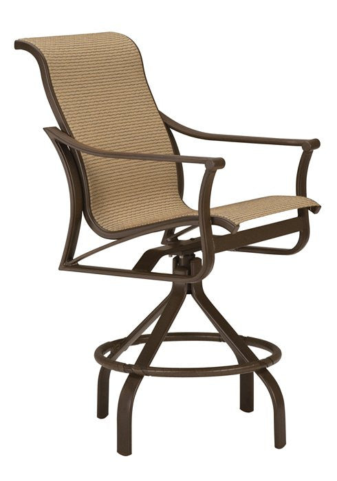Tropitone Corsica Sling Swivel Bar Stool