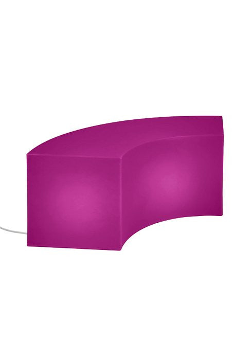Tropitone Curve Crescent Table/Bench with Light
