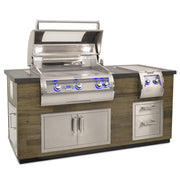 French Barrel Oak 77" Island