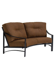 Tropitone Kenzo Cushion Crescent Love Seat with arms