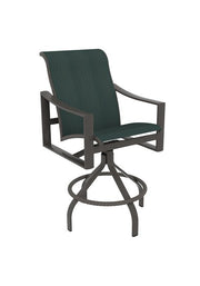 Tropitone Kenzo Sling Swivel Bar Stool 25" 28" 30"