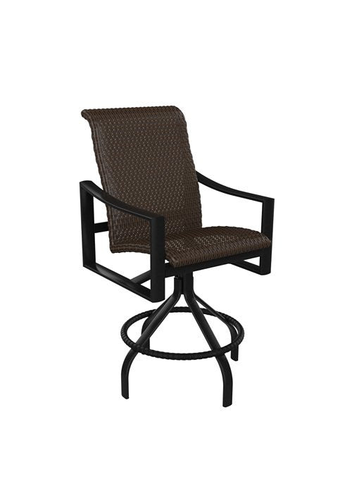 Tropitone Kenzo Woven Swivel Bar Stool 25" 28" 30"