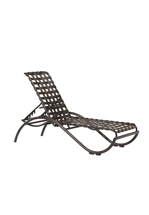Tropitone La Scala Strap Chaise Lounge Armless