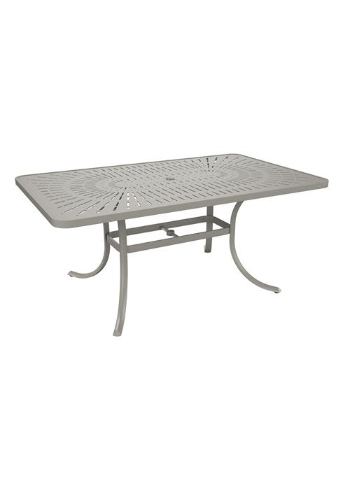 Tropitone La'Stratta 66" x 40" Rectangular Umbrella Dining Table