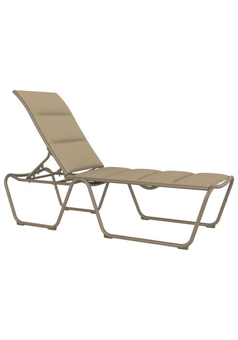 Tropitone Millennia Padded Sling Armless Chaise Lounge (ADA Compliant)