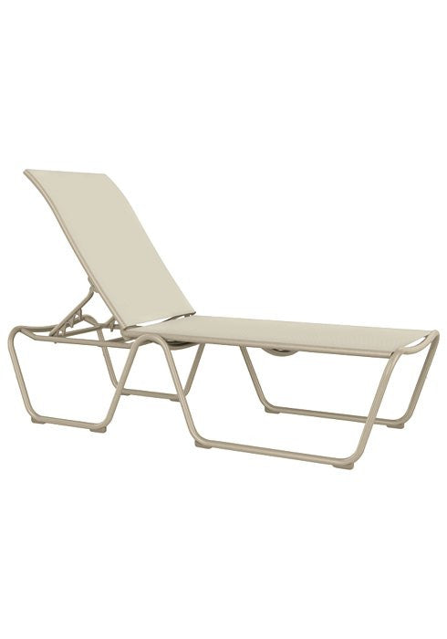 Tropitone Millennia Relaxed Sling Armless Chaise Lounge (ADA Compliant)