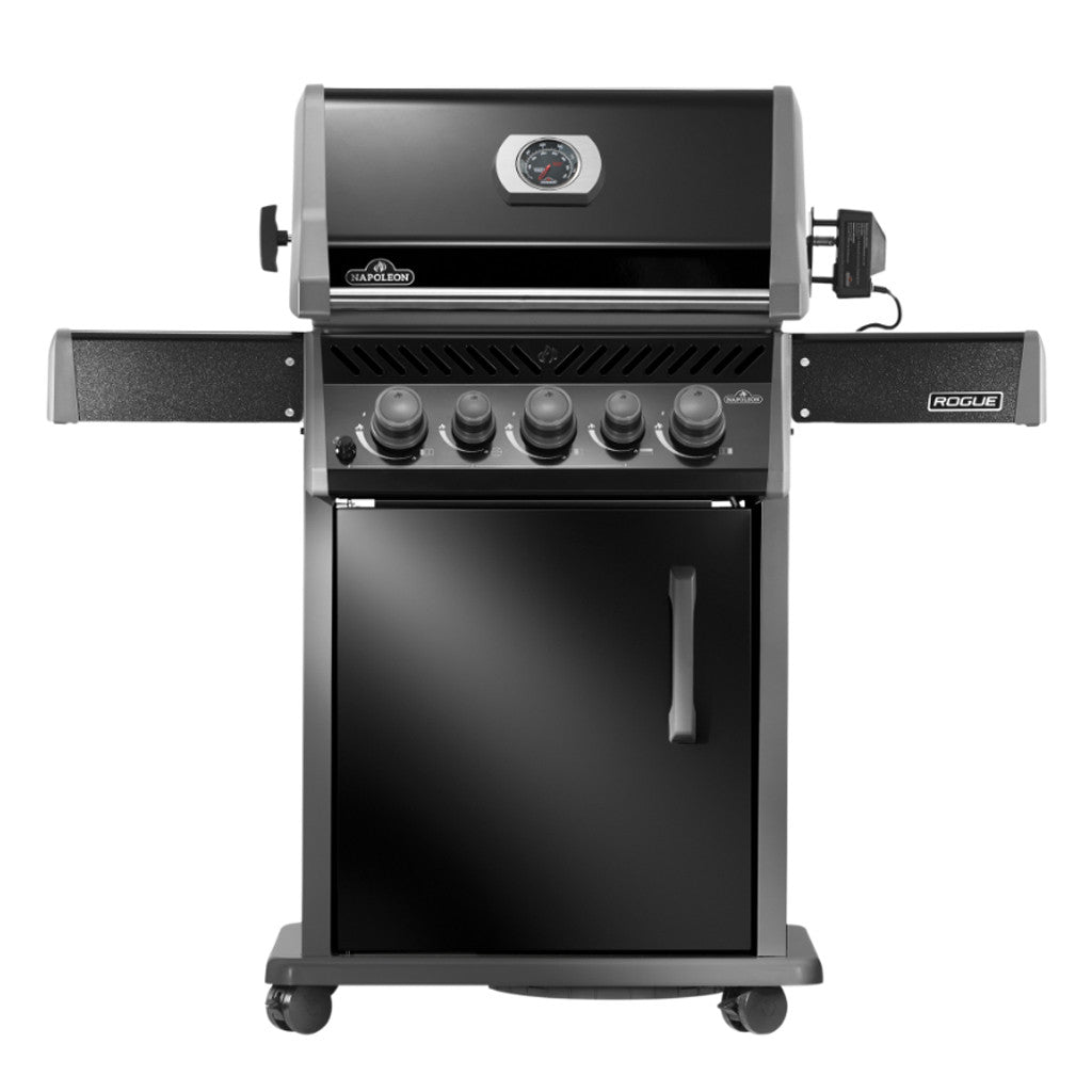 Napoleon Rogue PRO 425 SIB LP Gas Grill with Infrared Side Burners Black