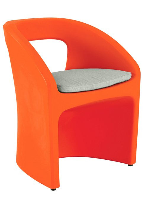 Tropitone Radius Dining Chair with Seat Pad & Weight