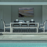 Seaside Casual Greenwich 80" Dining Bench Woven