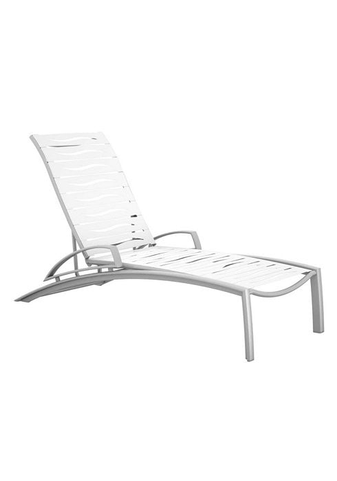 Tropitone South Beach EZ SPAN™ Wave Segment Chaise with arms