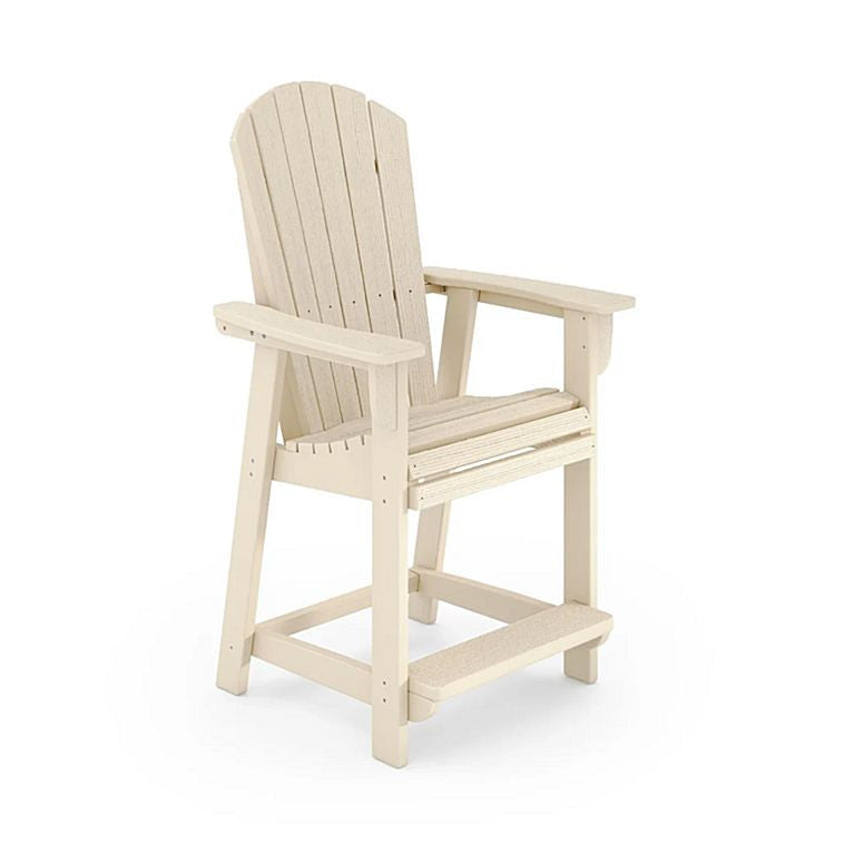 SoPoly St Simons Fan Back Counter Chair