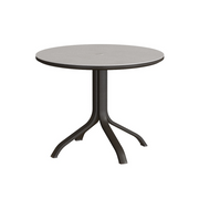 Tropitone Horizon Solid 36" Round KD Pedestal Dining Umbrella Table