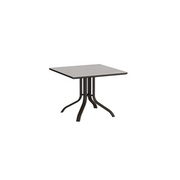 Tropitone Horizon Solid 36" Square KD Pedestal Dining Umbrella Table