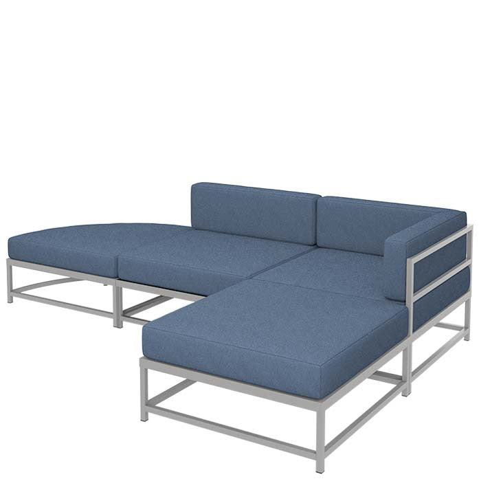 Tropitone Cabana Club Cushion Curved Ottoman (17" Seat Height)