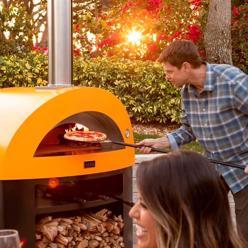 Alfa Forni Moderno 2 Pizze Fire Yellow