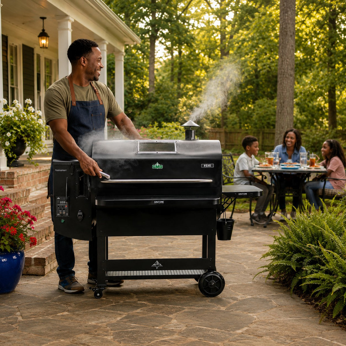 Outdoor kitchen and grill station